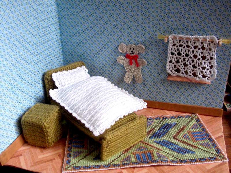 Häkelschlafstube Eigenkreation