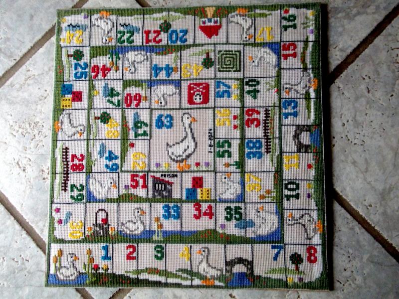 gesticktes Gänsespiel 