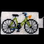 Schlüsselanhänger Plastik canvas Fahrrad